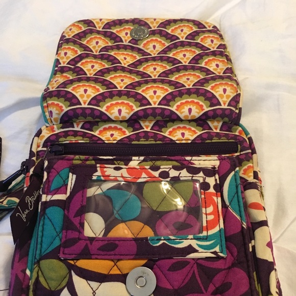 Vera Bradley mini hipster in plum crazy - Picture 2 of 5
